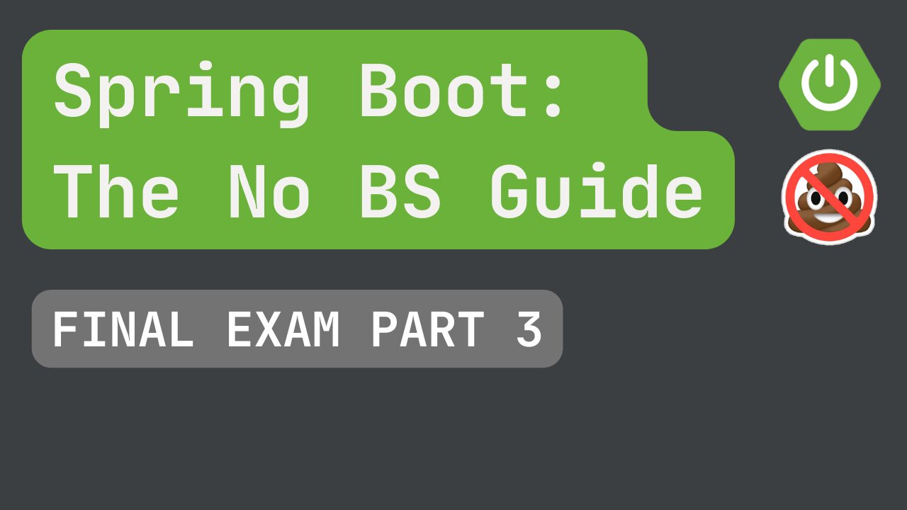 Spring Boot Final Exam Part 3