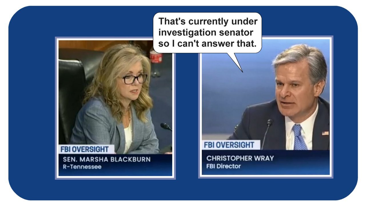 Sen. Marsha Blackburn scolds FBI Director Chris Wray * 8-4-2022