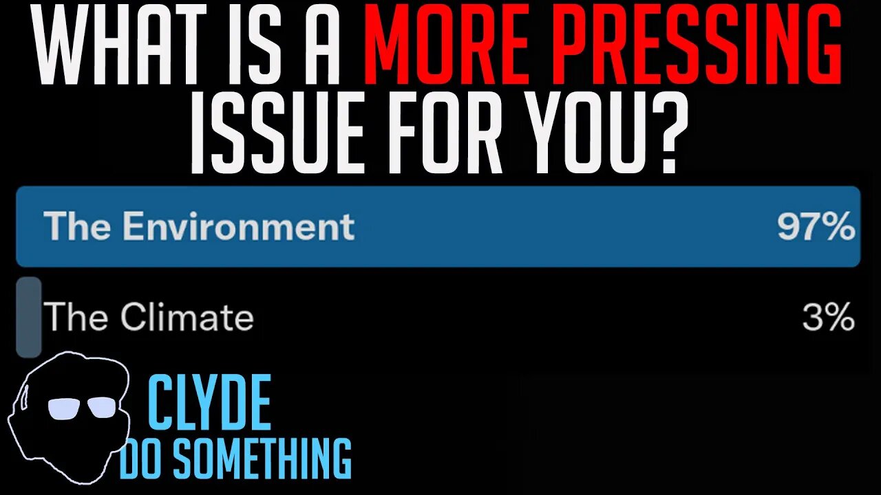 Environment Vs. Climate - What is a More Pressing Issue for People?