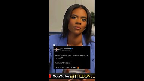Candace Owens speaks out regarding same sex marriage to Don Lemon