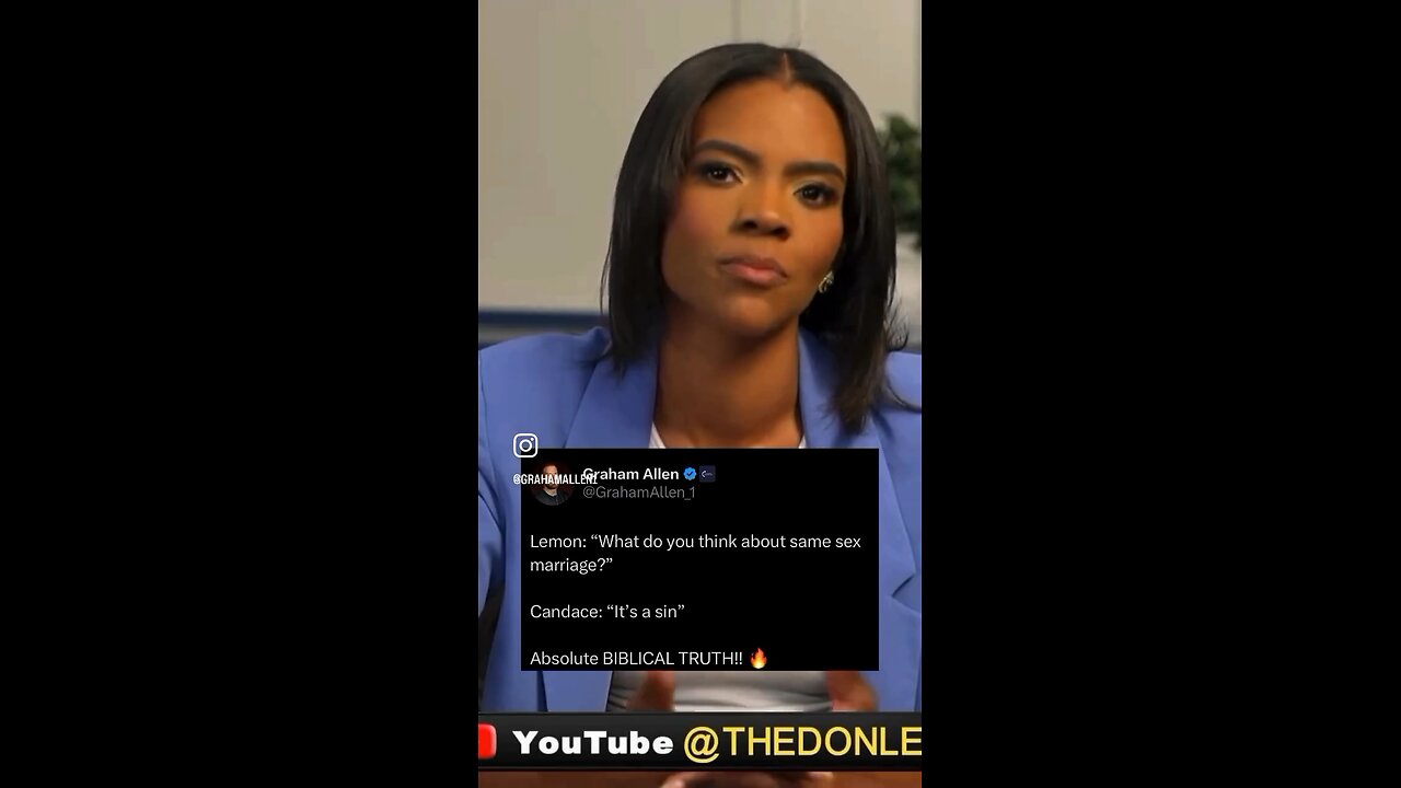 Candace Owens speaks out regarding same sex marriage to Don Lemon