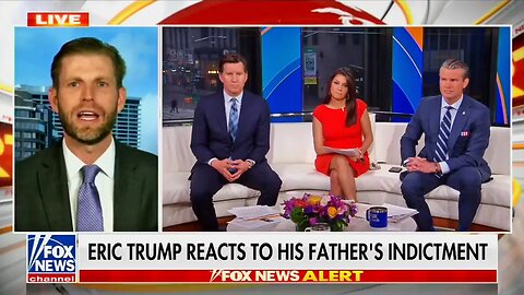 Eric Trump says plane passengers hugged him after Trump indictment