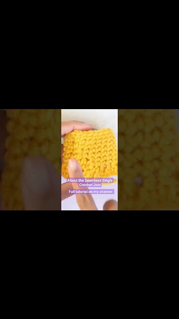 🧶 About the Seamless Single Crochet Join Method #infiniticraftingco #crochettutorials