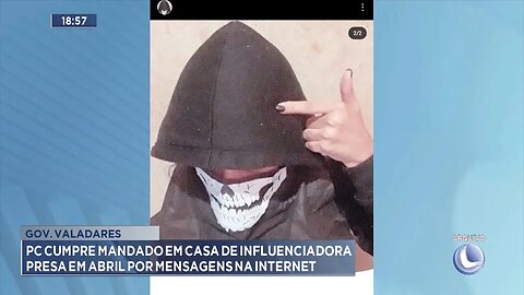 Gov. Valadares: PC Cumpre Mandado em Casa de Influenciadora Presa em Abril por Mensagens na Internet