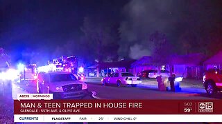 Two victims pulled from Glendale house fire