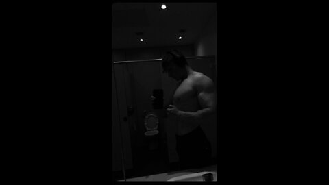 18 Year Old Bodybuilder, Black and White Edit