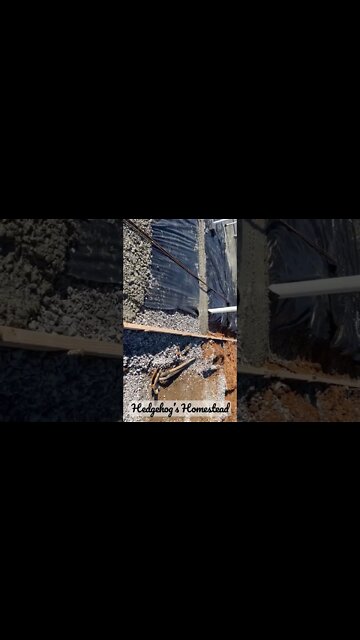 Pouring footers for our barn dominium