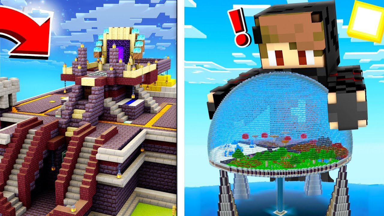 Craziest survival Minecraft Bases 😱 #minecraft