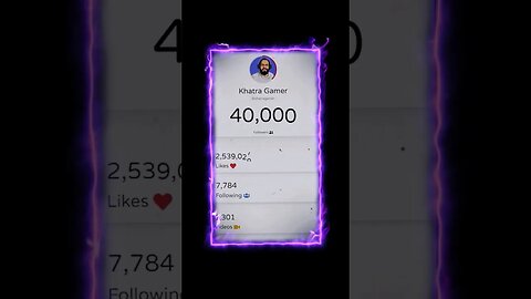 Thank You So Much For Your Lovely Support.❤ Keep Smiling😂 #khatragamer #40ktiktokfamily