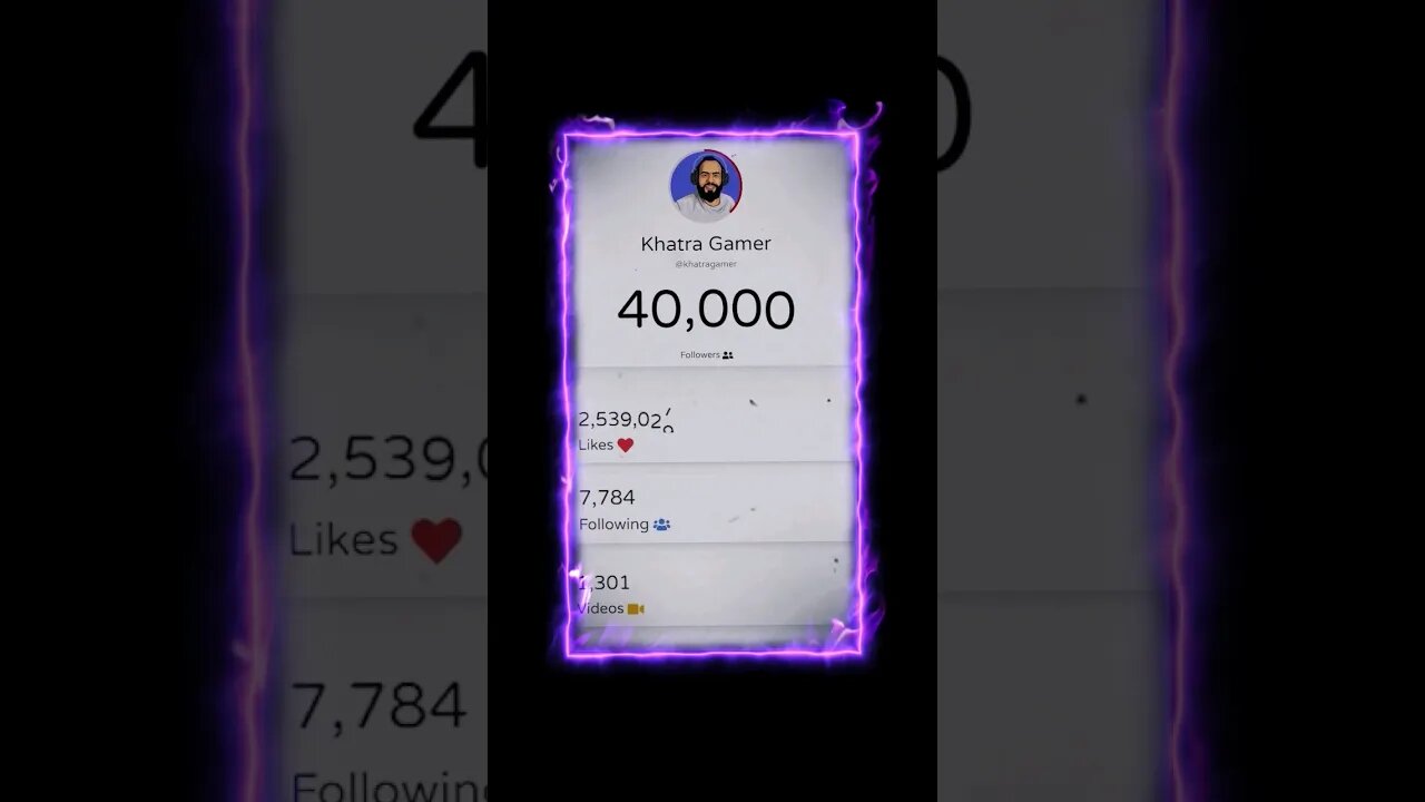 Thank You So Much For Your Lovely Support.❤ Keep Smiling😂 #khatragamer #40ktiktokfamily