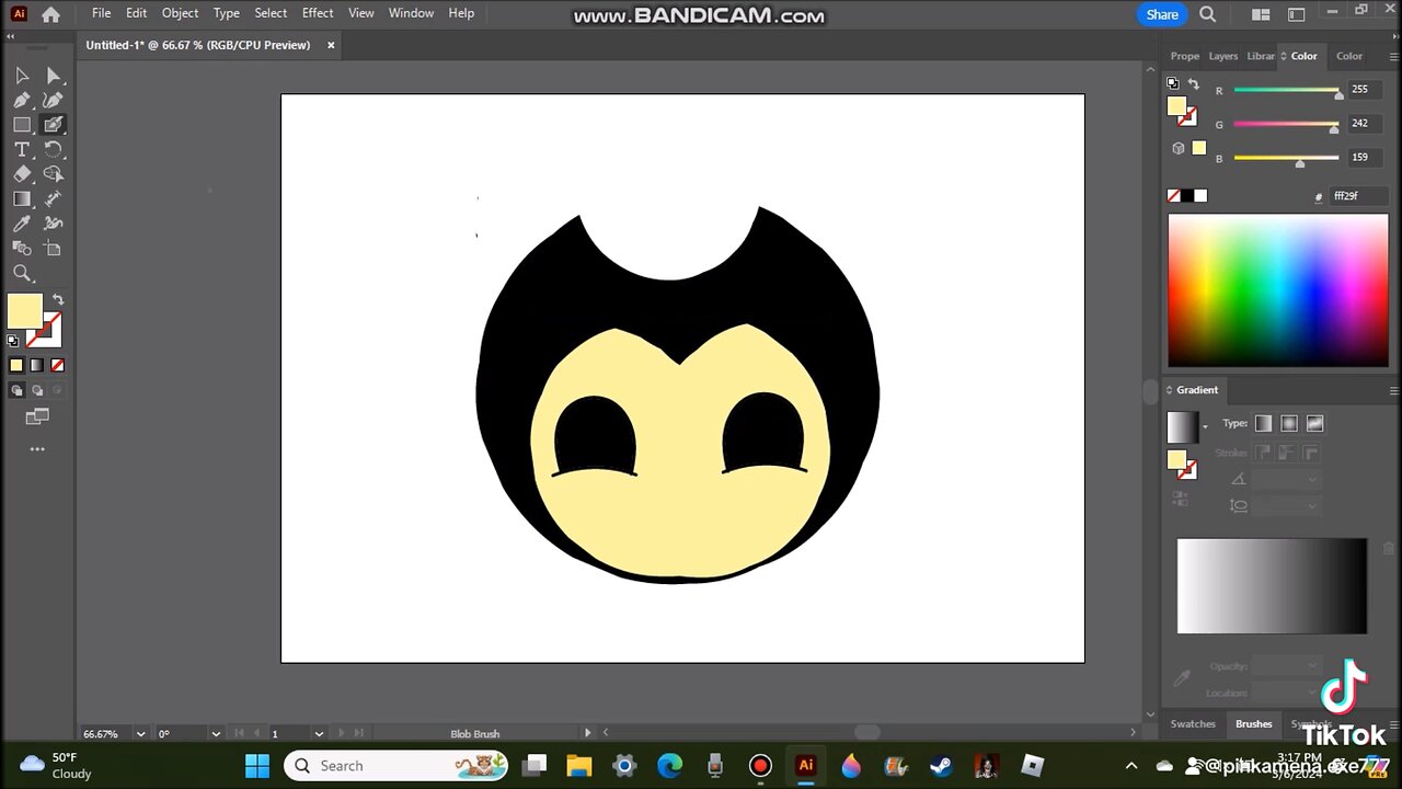 How to draw Bendy