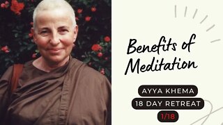 Ayya Khema I Benefits of Meditation I 1/18 I 18 day retreat I 1996