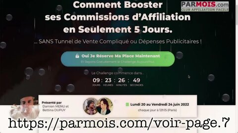 Pourquoi il faut suivre le challenge affiliation de Damien et Bettina ?