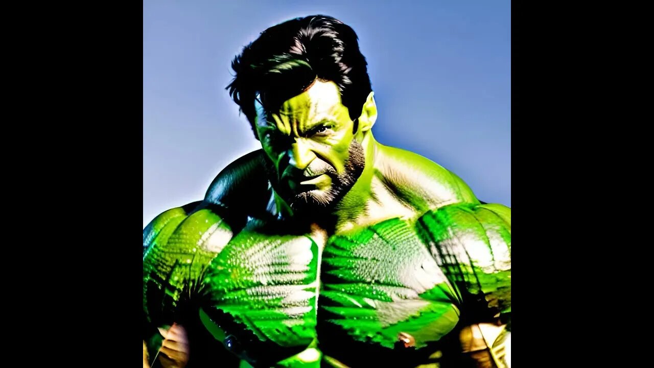 Hugh Jackman as the hulk #thehulk #hughjackman #wonderapp
