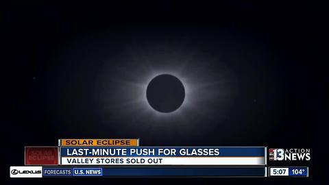 Eclipse glasses are increasingly harder to find