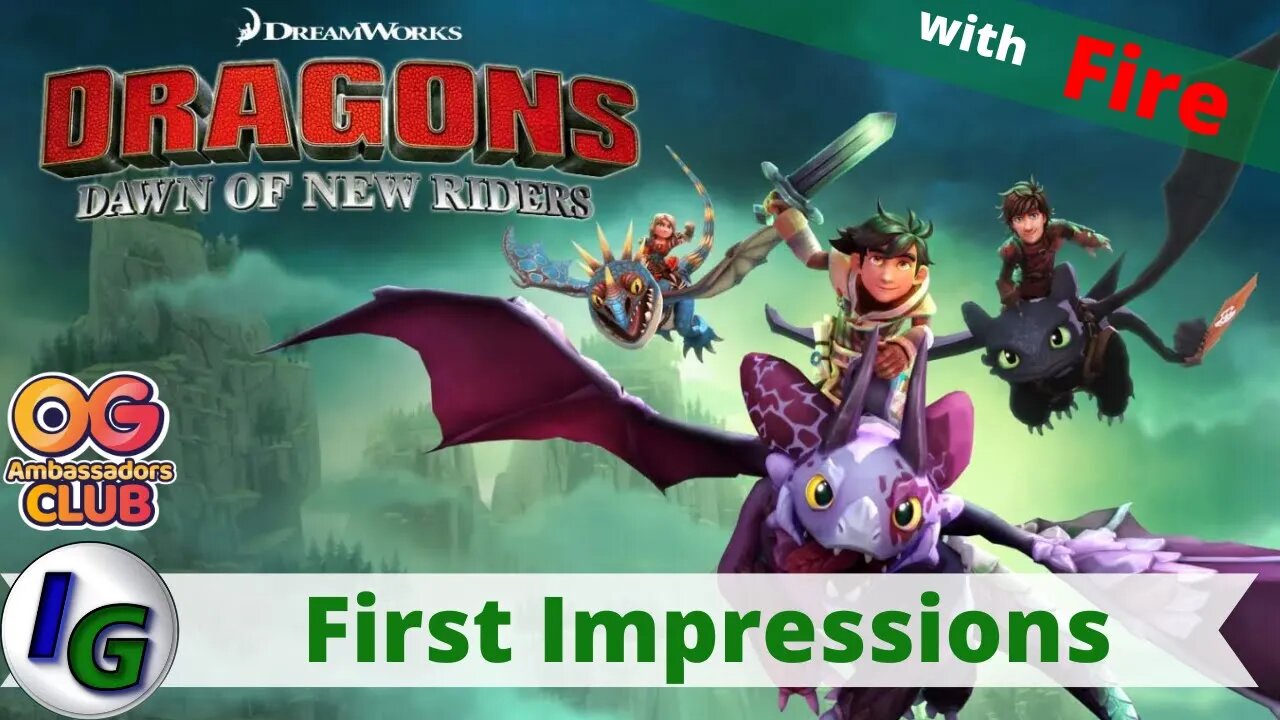 DreamWorks Dragons Dawn of New Riders First Impression Gameplay on Xbox with Fire #outrightgames