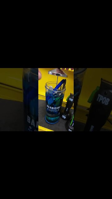 Don’t leave your scissors in the barbicide. Chloride solution will strip the stainless steel surface