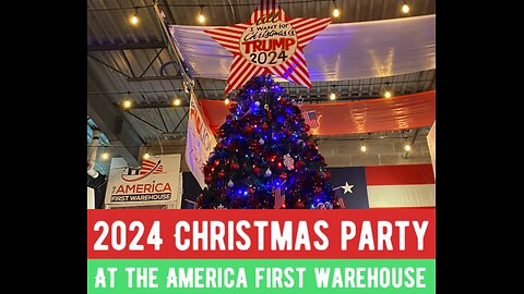 Christmas party 2024 at the America First Warehouse