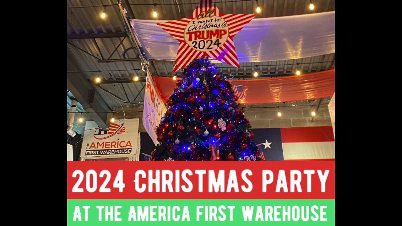 Christmas party 2024 at the America First Warehouse