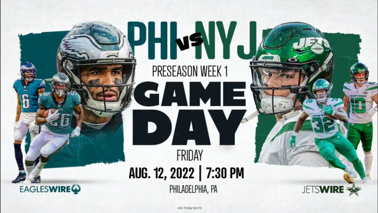 2022 NFL PRESEASON | Philadelphia Eagles vs New York Jets | Livestream & Commentary