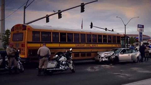 Dozens of Clark County School District buses already involved in crashes