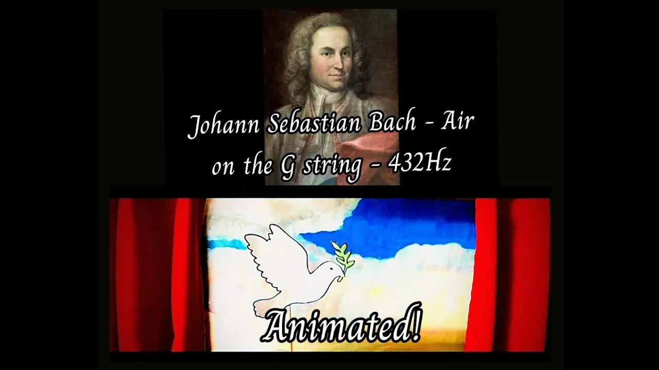 Bach - Air on the G string (432Hz) - Animated!