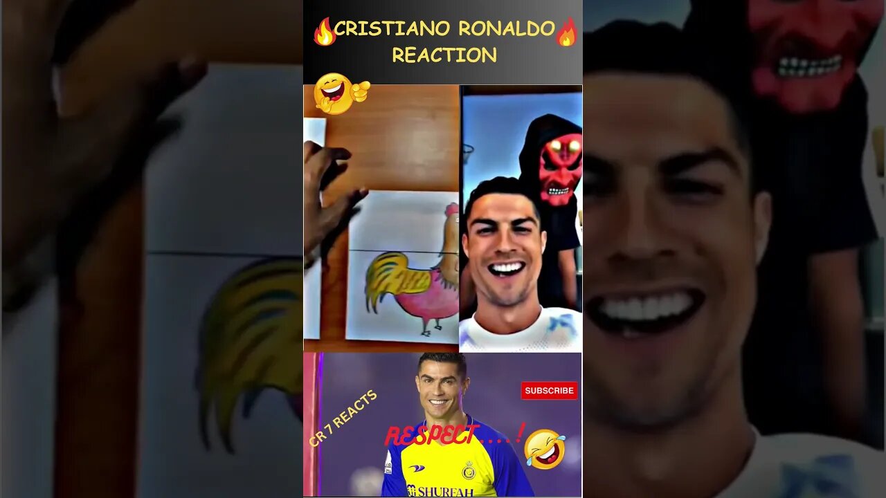 RONALDO REACTION VIDEO 😂😂😂 #shorts #ronaldo #football #messi #nymar #new #soccer