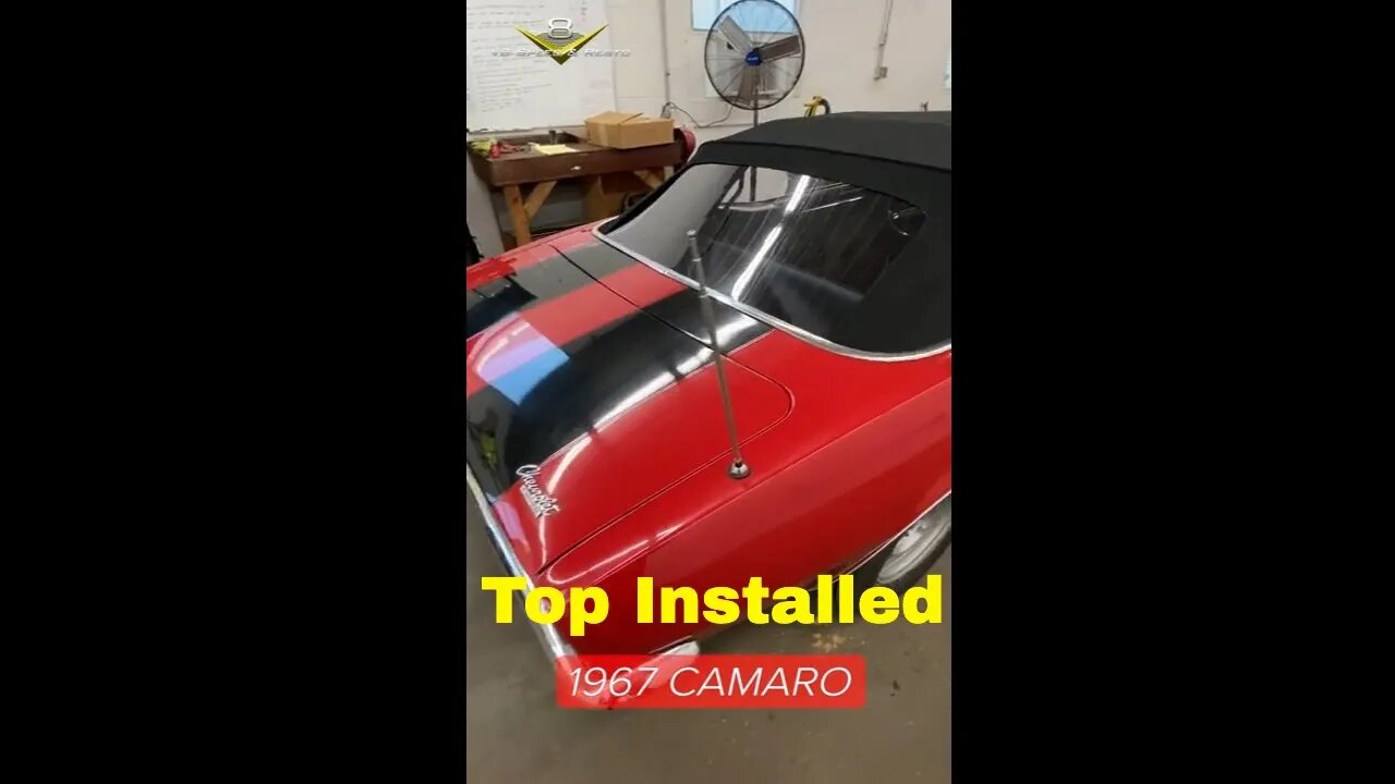 1967 Camaro New Convertible Top Installed Short