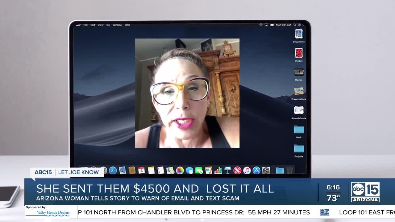 She sent them $4,500 and lost it all; Arizona woman tells her story to protect you