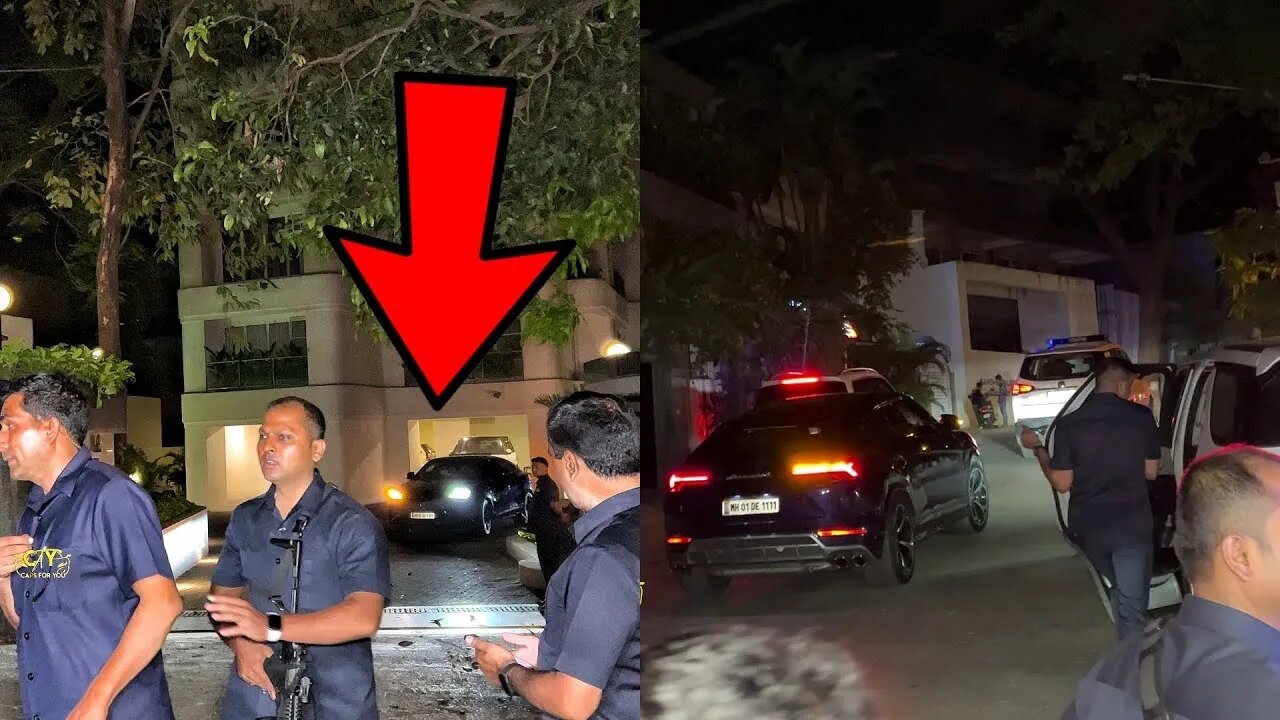 Akash Ambani In Lamborghini Urus spotted at Ranbir Kapoor House