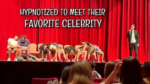 They Got Hypnotized to Think They Met Their Favorite Celebrity | College Stage Hypnosis Show