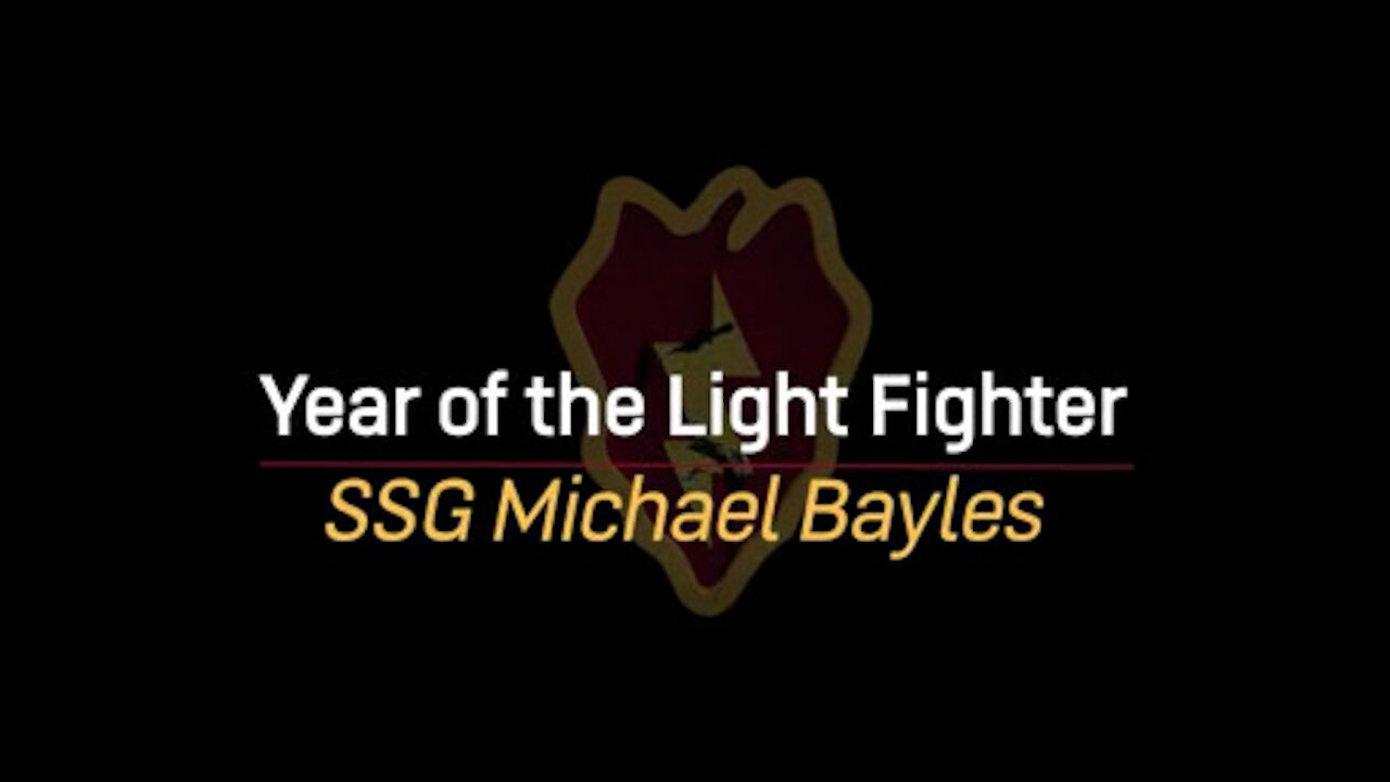 Pride in my Lightfighter: SSG Michael Bayles