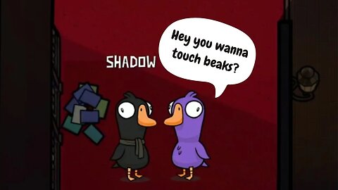 Hey... you wanna touch beaks?