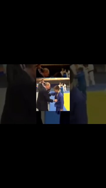 Vladimir Putin 🥋 Showing kid a move..🤼‍♂️