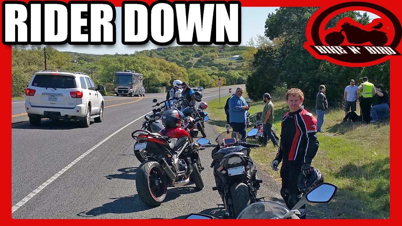 Crash During Group Ride - Bike N' Bird Triumph Speed Triple