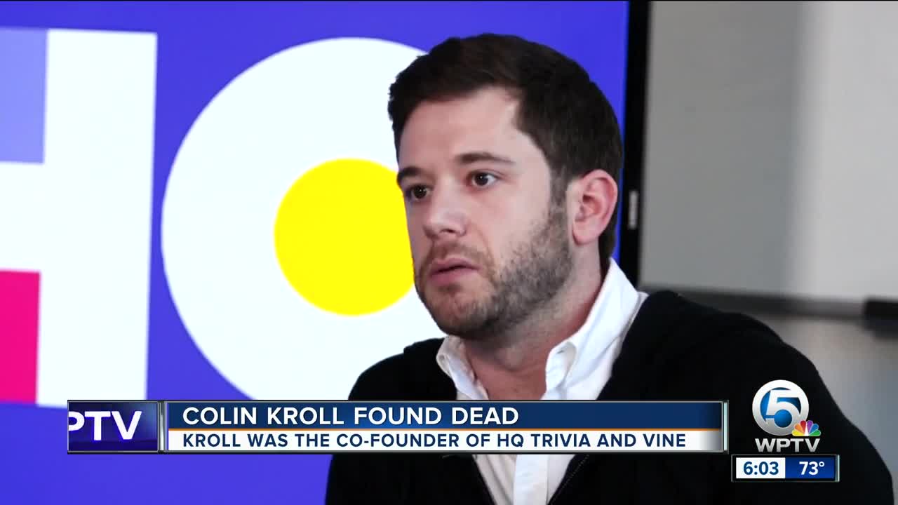 Colin Kroll, CEO of HQ Trivia and co-founder of Vine, dead at 34