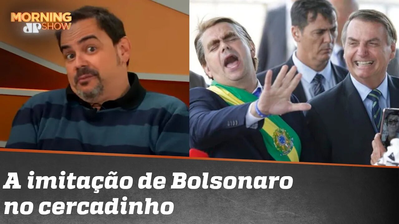 "Não tenho lado. Não faço humor a favor": Carioca disseca episódio em que imitou Jair no cercadinho