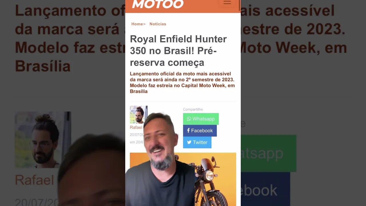 Royal enfield lança Hunter 350 no Brasil