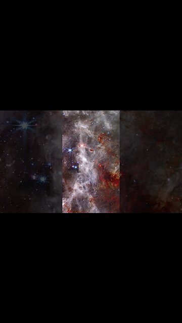 Tarantula Nebula Webb Space Telescope, 4K Crop 2 of 8, STYX AI #space #shorts #nasa