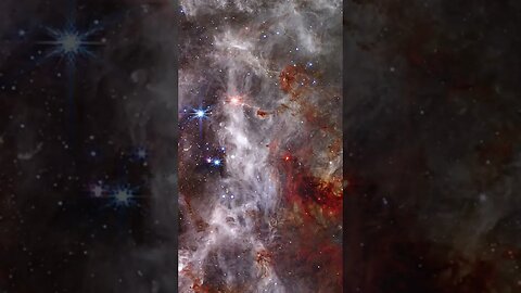 Tarantula Nebula Webb Space Telescope, 4K Crop 2 of 8, STYX AI #space #shorts #nasa