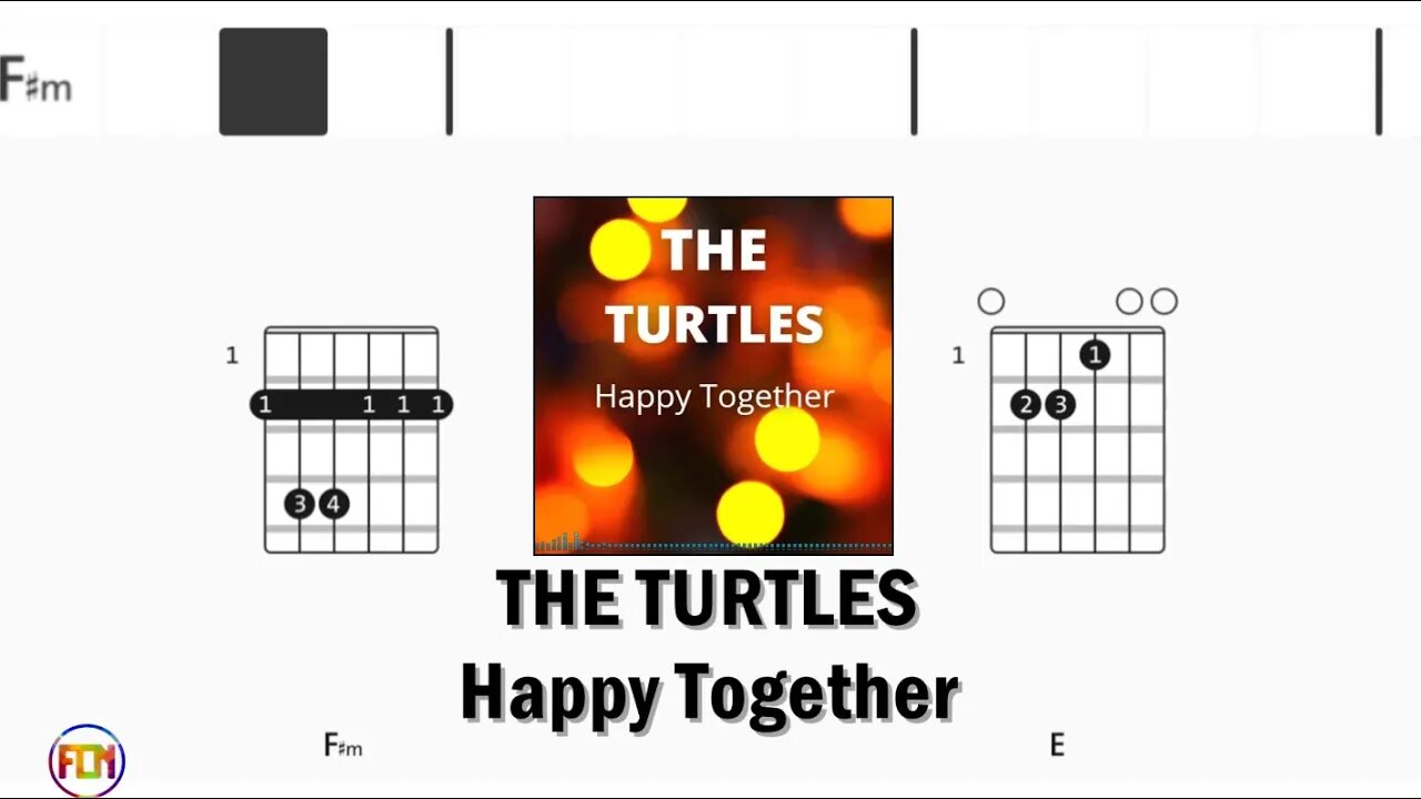 THE TURTLES Happy Together - Guitar Chords & Lyrics HD