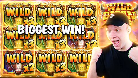 *RARE* MAX WILD BONUS on WILD BISON CHARGE! (MY BIGGEST SLOT WIN EVER!)