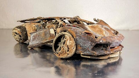 Lamborghini Aventador Restoration Abandoned model.