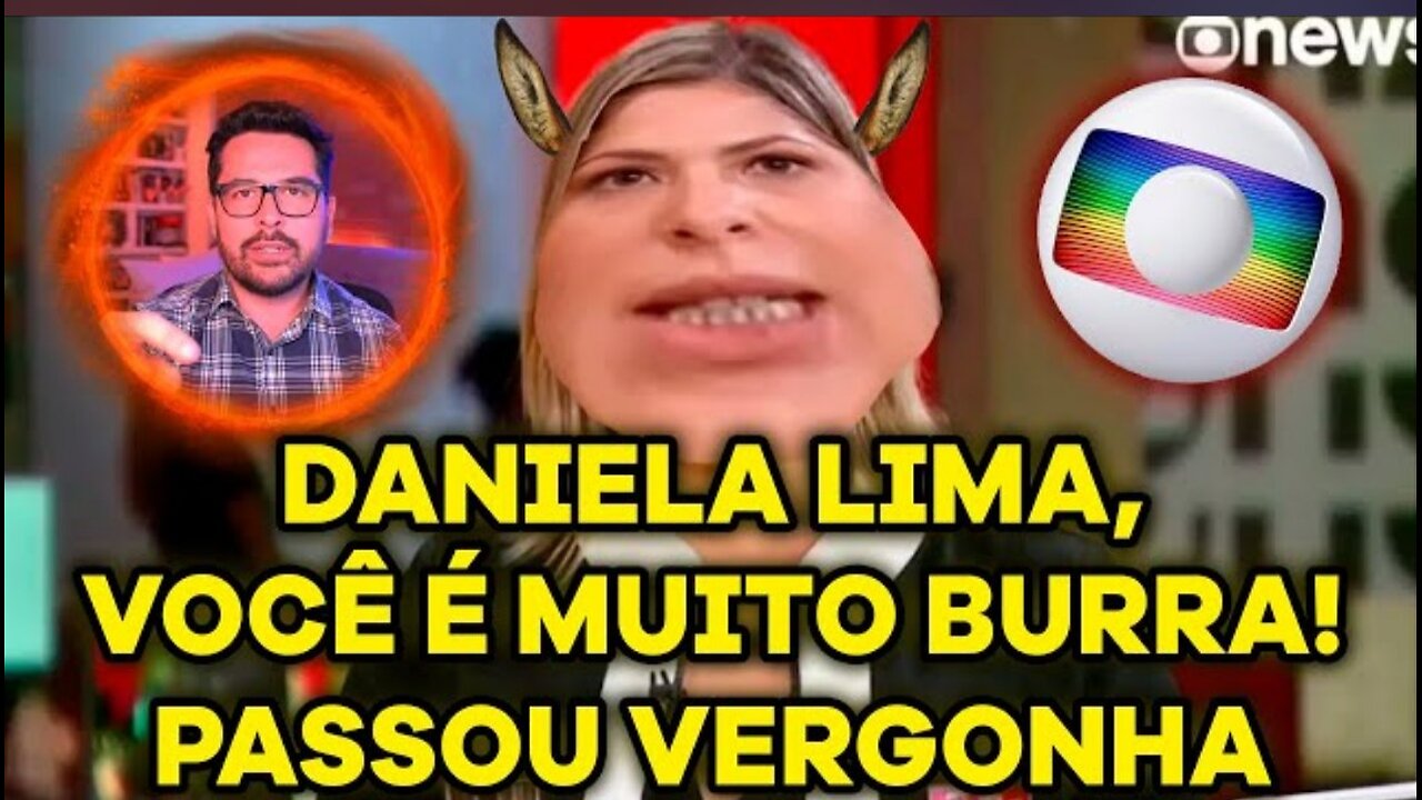 A VACA DA GLOBO PASSOU VERGONHA🐄Daniela Lima espanta o público com sua BURRICE em defesa de Moraes