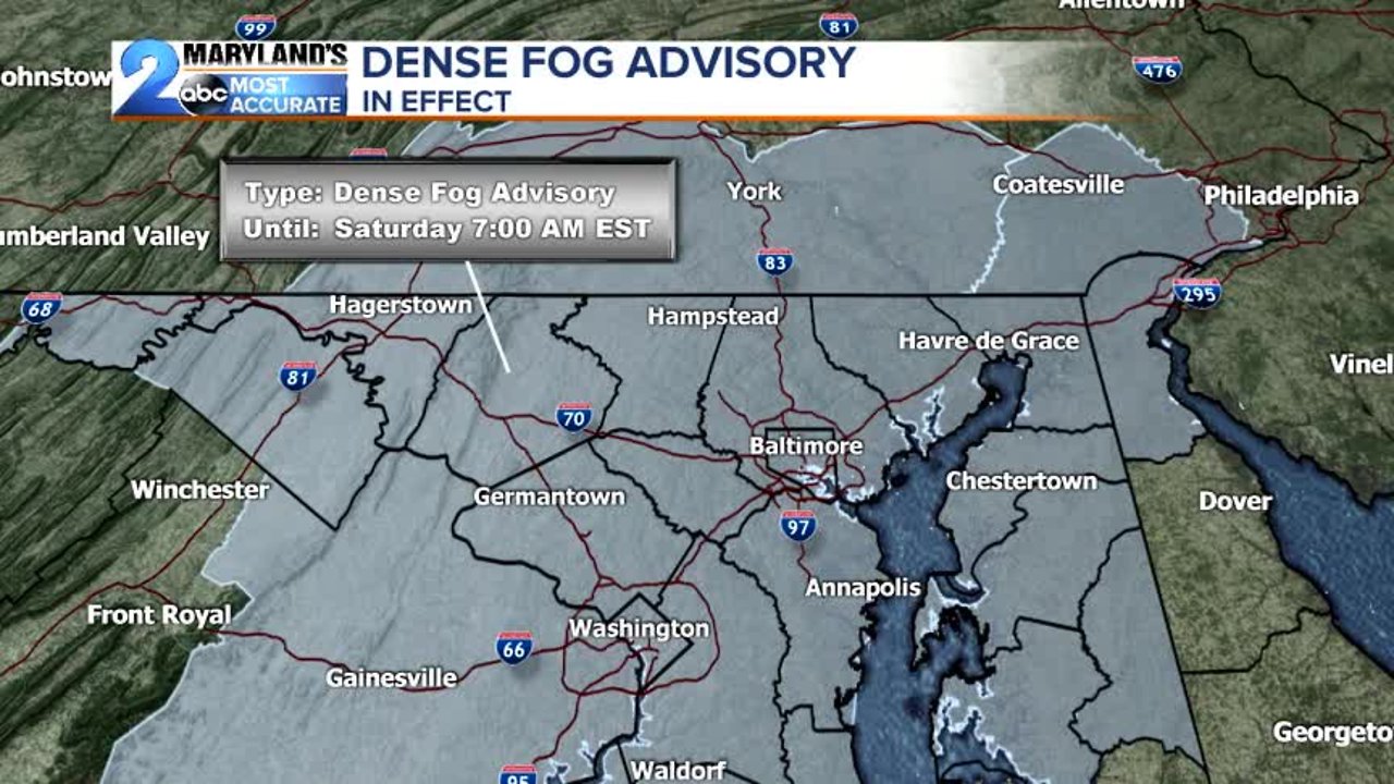 Dense Fog Tonight, Dry Weekend