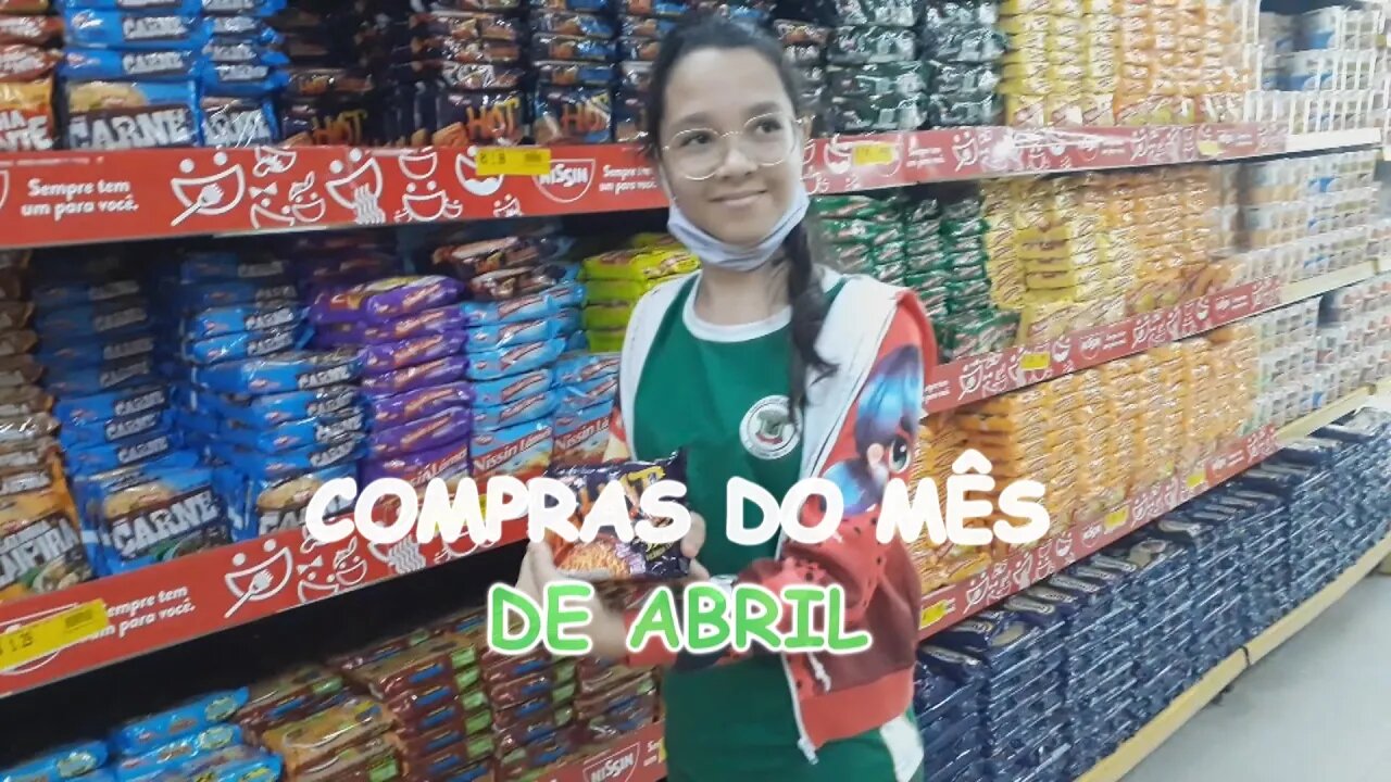 DIA DE COMPRAS NO SUPERMERCADO/COMPRAS DO MÊS DE ABRIL💰