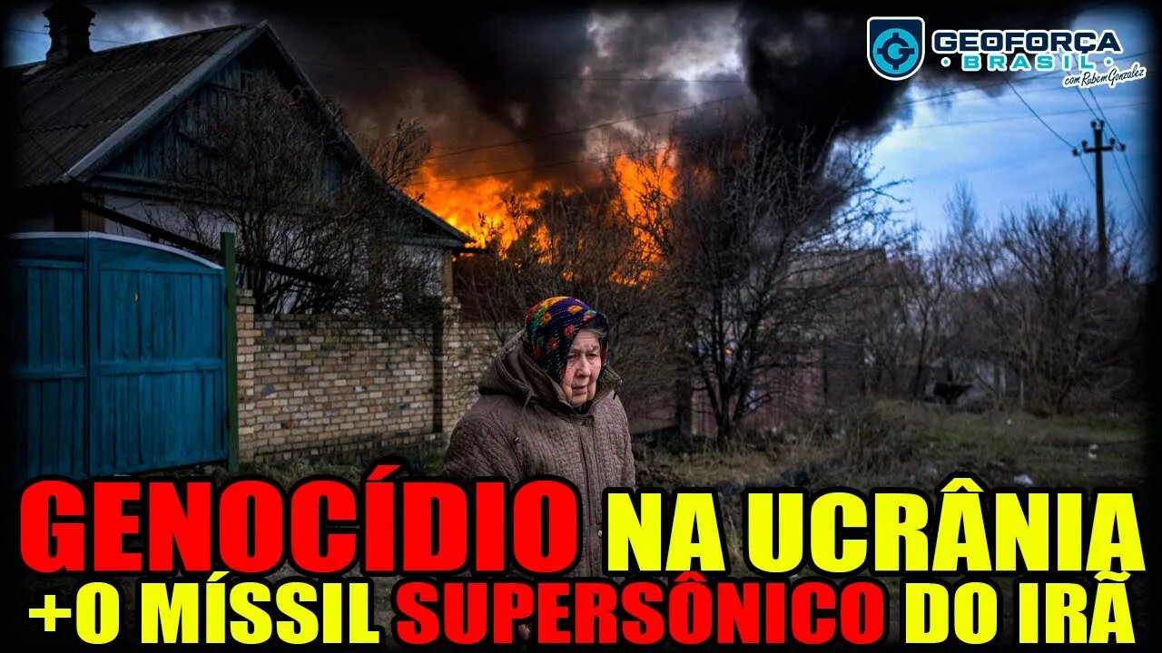 ⚠️URGENTE | G3N0C1D10 de pobres na Ucrânia | Fatah: O M1SS1L SUPERSÔN1C0 do Irã | 🔴Live Geoforça