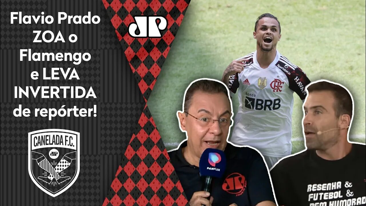 "O SENHOR ESTÁ..." Flamengo faz Flavio Prado LEVAR INVERTIDA de repórter AO VIVO!