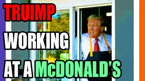 🔴LIVE: Trump Works A Shift At A McDonald's 🟠⚪🟣