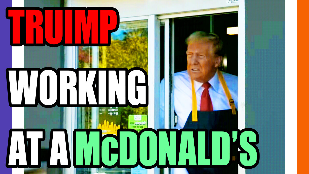 🔴LIVE: Trump Works A Shift At A McDonald's 🟠⚪🟣